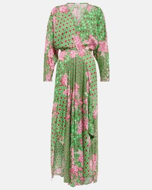 Poupette Ilona Printed Maxi Dress - Green