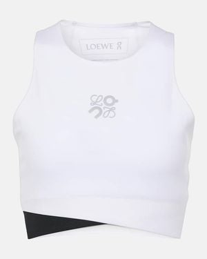 Loewe X On Performance Logo Bra Top - White