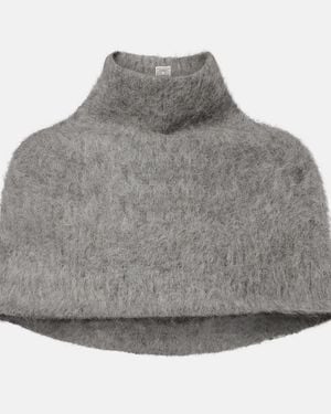 TOTEME Alpaca-Blend Scarf - Grey