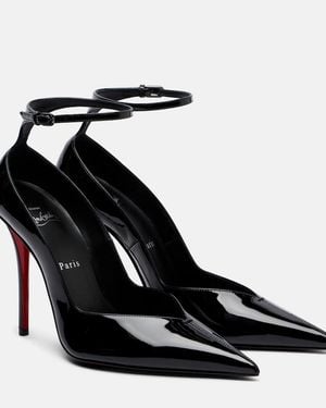 Christian Louboutin Erozee Leather Court Shoes - Black