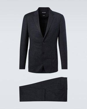 ZEGNA Wool Suit - Blue