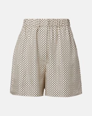 Loro Piana Bermudas Angelo De Sarga De Seda - Multicolor