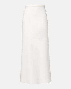 Max Mara Vernice Jersey Maxi Skirt - White