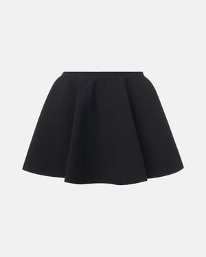 Alaïa Pleated Godet Miniskirt - Blue