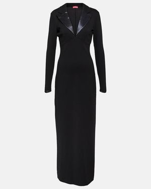STAUD Humboldt Knitted Maxi Dress - Black