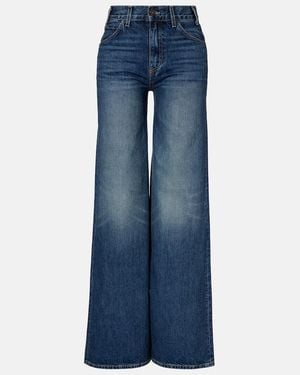 Nili Lotan Salome Mid-Rise Wide-Leg Jeans - Blue