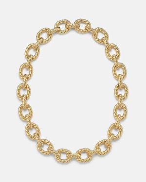 David Yurman Sculpted Cable 18Kt (750/1000) Chain Necklace - Metallic
