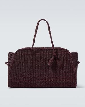 Jacquemus Shopper Turismo Large Aus Raffiabast - Rot