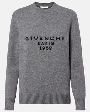 Givenchy Pullover Aus Wolle Und Kaschmir - Grau