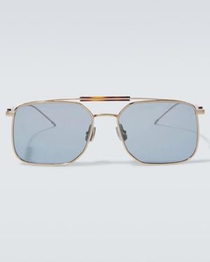 Brunello Cucinelli Sartorial Sunset Square Sunglasses - Blue