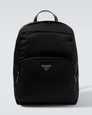 Prada Rucksack Aus Re-Nylon - Schwarz