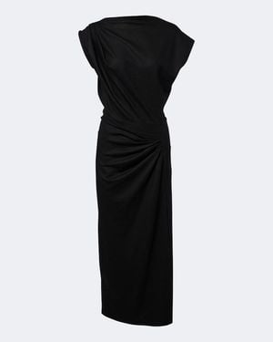 Isabel Marant Midikleid Naery Aus Jersey - Schwarz
