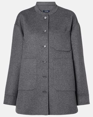 Max Mara Costanza Virgin Wool Jacket - Gray