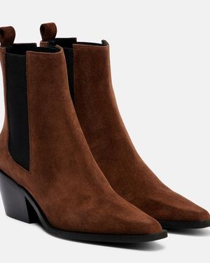 A.Emery Leo Suede Ankle Boots - Brown
