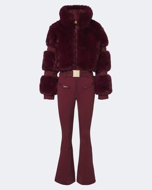 Goldbergh Lieke Belted Ski Suit - Red