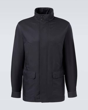 ZEGNA Twill Field Jacket - Blue