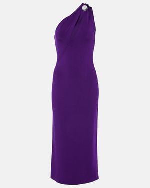 Galvan London Vestido Midi Skye Adornado - Morado