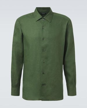 ZEGNA Linen Shirt - Green