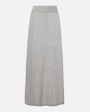 TOTEME Knitted Maxi Skirt - Gray