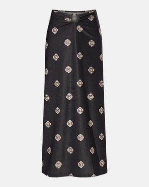 Johanna Ortiz Keel Gathered Maxi Skirt - Black