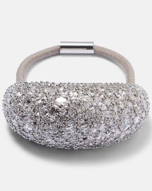 Jennifer Behr Czarina Embellished Hair Tie - Metallic