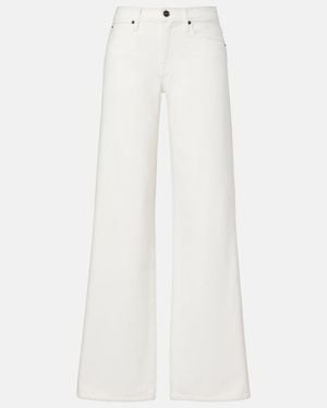 SLVRLAKE Denim Mica Wide-Leg Jeans - White