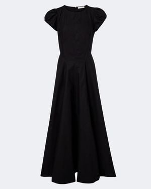 Doen Rivelle Cotton Poplin Midi Dress - Black