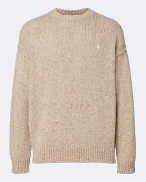 Polo Ralph Lauren Pullover Pony Aus Einem Wollgemisch - Natur