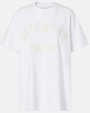 Givenchy Paris Logo Cotton Jersey T-Shirt - White