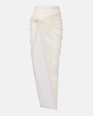 Rick Owens Lilies Edfu Maxi Skirt - White