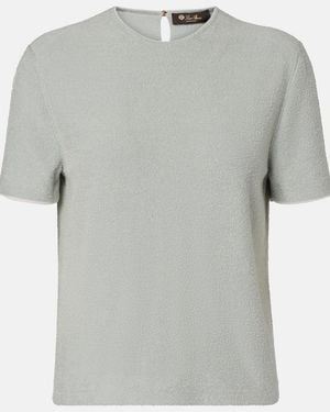 Loro Piana Cannareggio Silk And Cotton Top - Grey