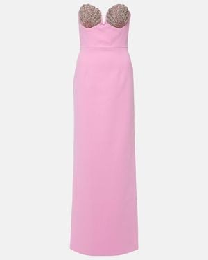 Rebecca Vallance Cordelia Embellished Strapless Gown - Pink