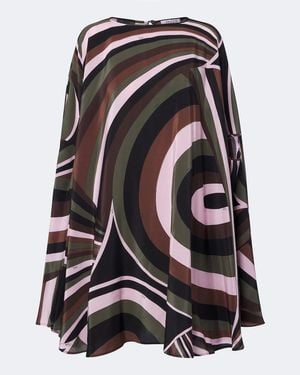PUCCI Iride Crepe De Chine Silk Kaftan - Black