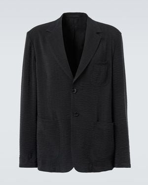 Giorgio Armani Single-Breasted Blazer - Black