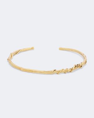 Saint Laurent Collar Cassandre Mulberry - Metálico