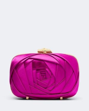 Roger Vivier Clutch Rose Vivier Aus Satin - Lila