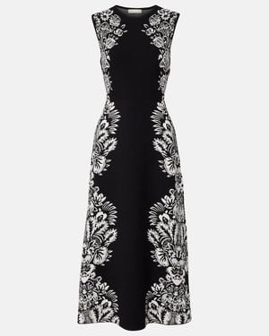Ulla Johnson Liana Jacquard Midi Dress - Black