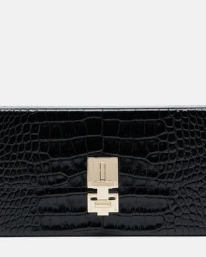 Tom Ford Clutch T Latch Aus Leder - Schwarz