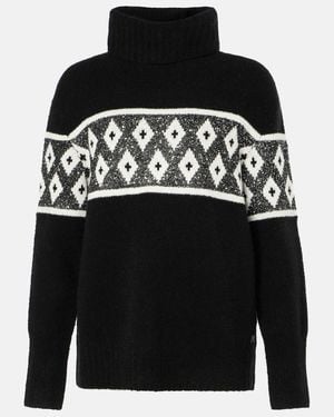 Bogner Uda Sequined Wool-Blend Sweater - Black