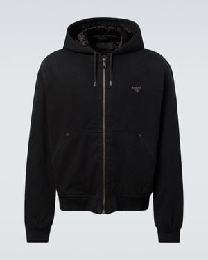 Prada Cotton Hoodie - Black