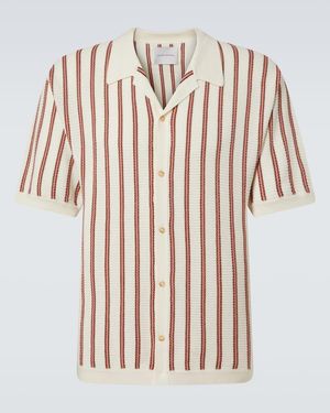 King & Tuckfield Striped Wool Shirt - Yellow
