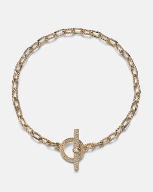 David Yurman Dy Madison 18Kt Chain Bracelet With Diamonds - Metallic