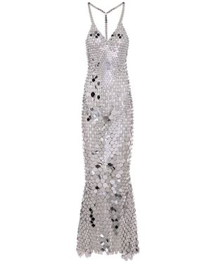 Rabanne Sequined Maxi Dress - Metallic