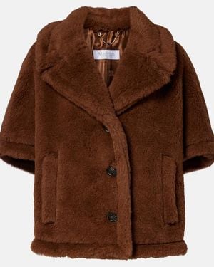Max Mara Corvino Teddy Cape - Brown