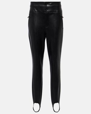 Perfect Moment Aurora High-Rise Faux Leather Ski Trousers - Black