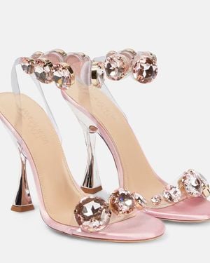 Giambattista Valli Diamond Clash Embellished Sandals - Pink