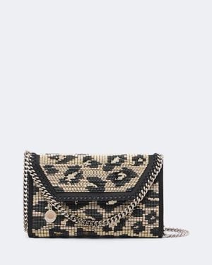 Stella McCartney Falabella Mini Beaded Crossbody Bag - Grey