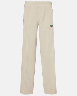 Burberry Logo Jersey Track Pants - Natural