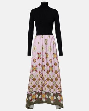 La DoubleJ Lunaria Foulard Printed Maxi Dress - Multicolour