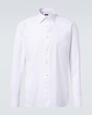 ZEGNA Cotton-Blend Shirt - White